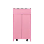 Meuble de rangement verrouillable pour salon de beauté