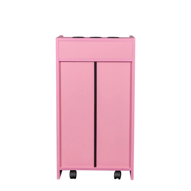 Meuble de rangement verrouillable pour salon de beauté