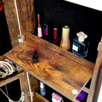 Armoire à bijoux simple et élégante avec miroir et éclairage LED