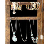 Armoire à bijoux simple et élégante avec miroir et éclairage LED