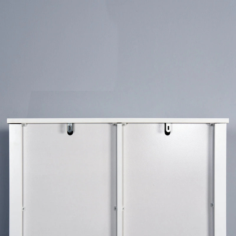 Meuble de rangement pour toilettes avec porte coulissante de style grange