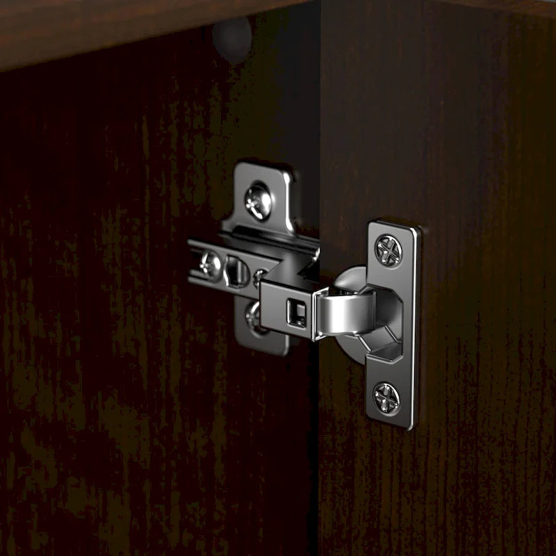 Ensemble de rangement de bureau 4 pièces cerisier/blanc – Armoire, classeur mobile et organiseurs de bureau, 1 personne