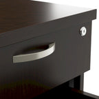 Ensemble de rangement de bureau 4 pièces cerisier/blanc – Armoire, classeur mobile et organiseurs de bureau, 1 personne