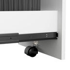 Ensemble de rangement de bureau 4 pièces cerisier/blanc – Armoire, classeur mobile et organiseurs de bureau, 1 personne