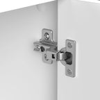 Ensemble de rangement de bureau 4 pièces cerisier/blanc – Armoire, classeur mobile et organiseurs de bureau, 1 personne