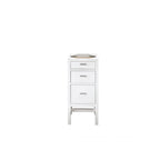 Meuble bas 15 po avec tiroirs, blanc brillant