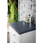 Meuble bas 15 po avec tiroirs, blanc brillant