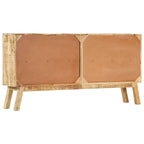 Buffet brun et noir 63x11.8x31.5 en bois de manguier massif brut