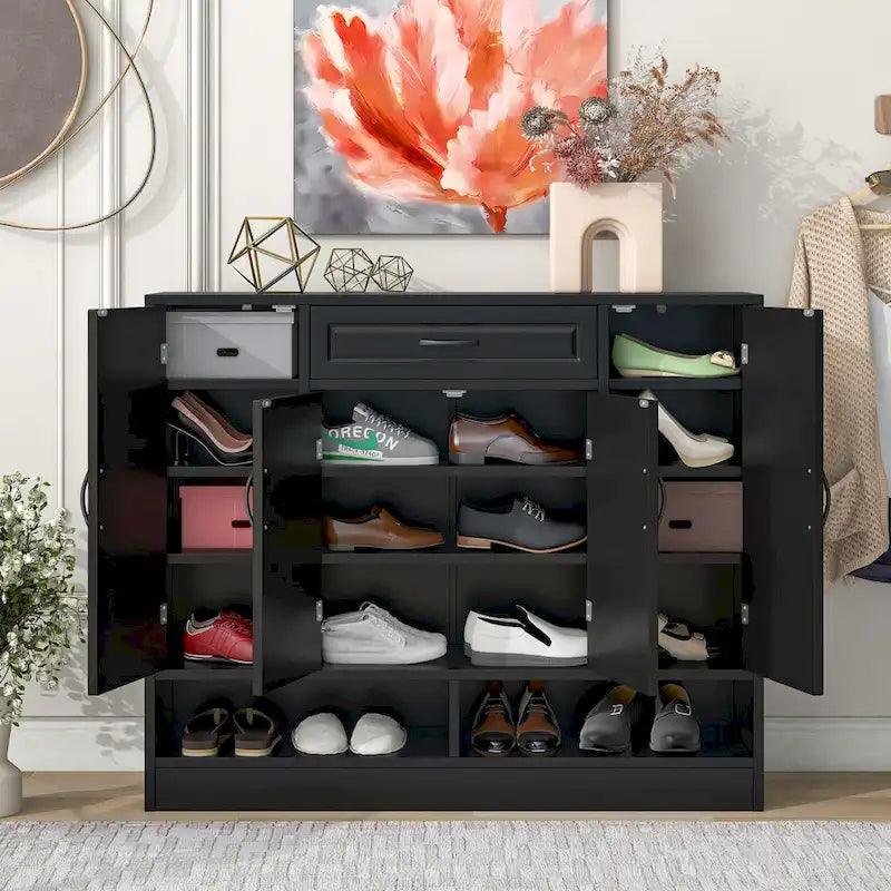 Meuble à chaussures moderne avec étagères réglables