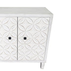 Meuble d'appoint 4 portes en bois, buffet de salle à manger – N/A