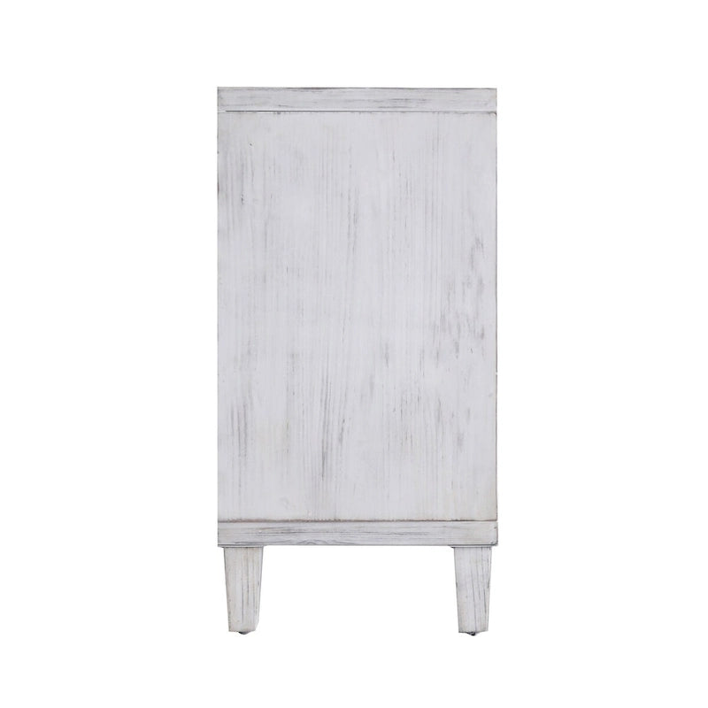 Meuble d'appoint 4 portes en bois, buffet de salle à manger – N/A