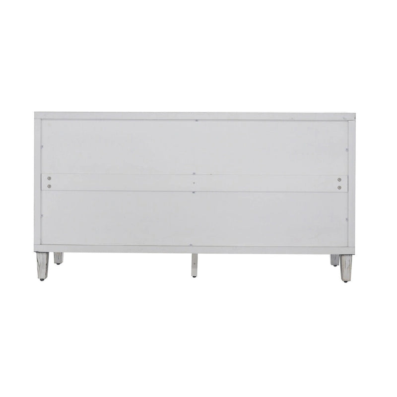 Meuble d'appoint 4 portes en bois, buffet de salle à manger – N/A