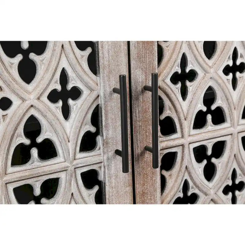 Meuble antique à quatre portes creuses de style campagnard américain