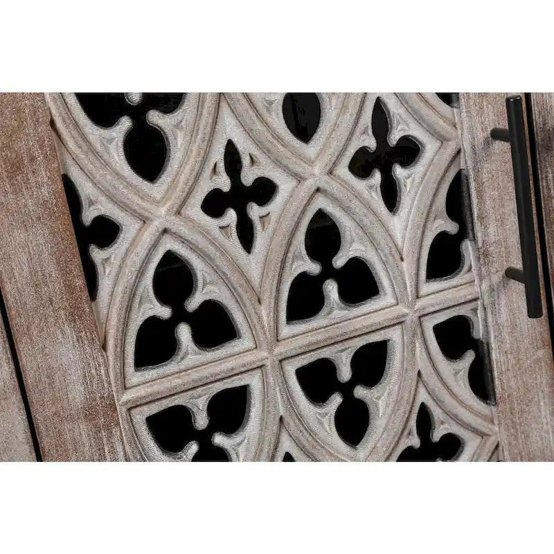 Meuble antique à quatre portes creuses de style campagnard américain