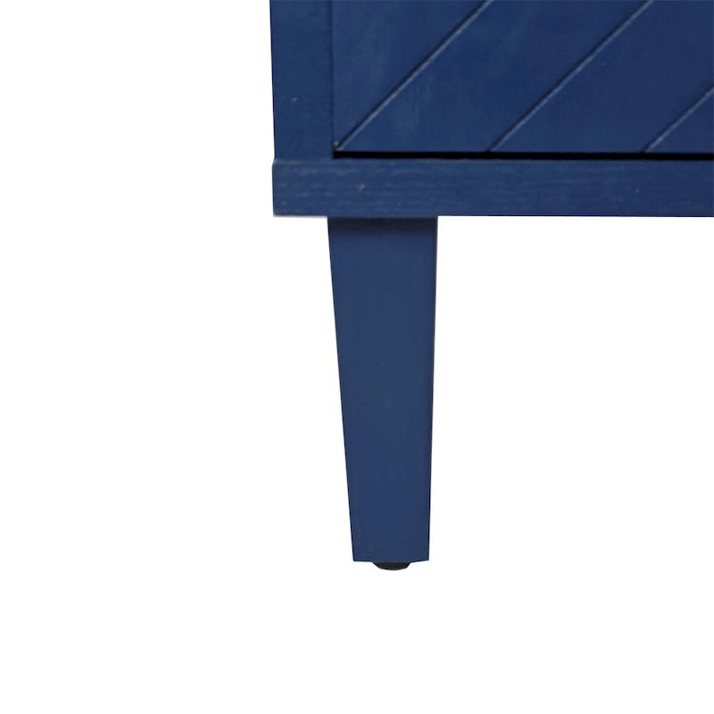 Armoire de rangement 4 portes, élégante et fonctionnelle, avec pieds en pin et MDF