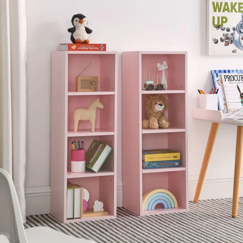 Meuble de rangement fin à 8 niveaux pour CD/DVD, avec étagères réglables