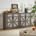 Meuble de rangement rustique en similicuir tressé