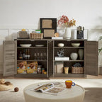 Meuble de rangement rustique en similicuir tressé