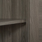 Meuble de rangement rustique en similicuir tressé