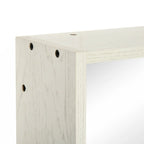 Armoire de toilette 31,5 x 25,5 avec miroir, étagère de rangement, blanche