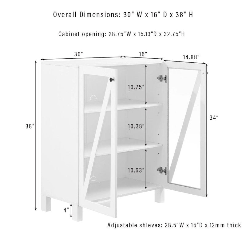 Lot de 2 armoires de rangement multimédia