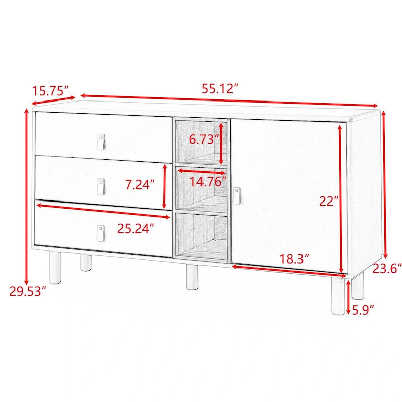 Meuble de rangement avec portes