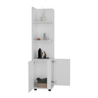 Meuble sur pied, un tiroir, finition blanche, haute qualité et durable
