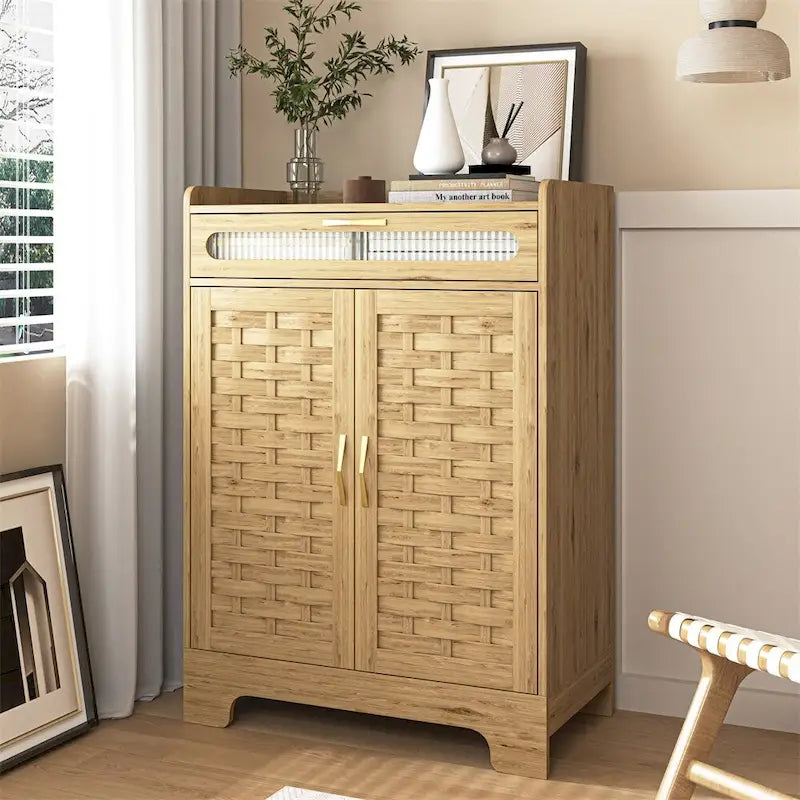 Buffet-bahut moderne de style ferme avec tiroir et étagère réglable