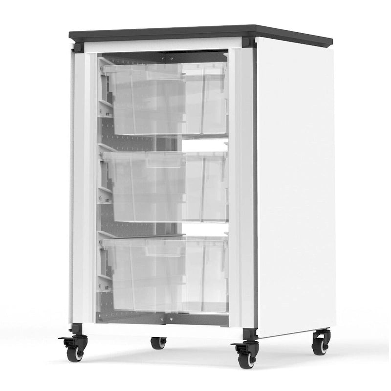 Meuble de rangement modulaire pour classe - Meuble simple avec 3 grands bacs