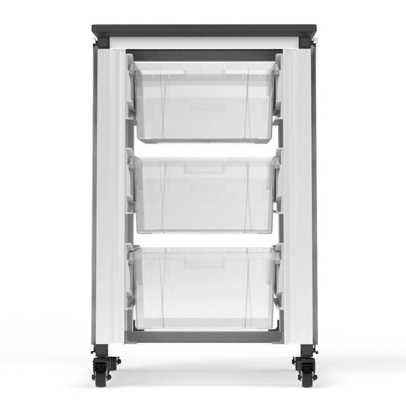 Meuble de rangement modulaire pour classe - Meuble simple avec 3 grands bacs