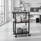 42H Utility Cart - Three Shelves with Electric
