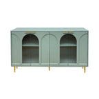Meuble d'appoint en bois avec 4 portes vitrées