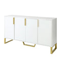 Buffet de cuisine avec 4 portes, poignées Meta, pieds et étagères réglables - 60L x 15.7l x 34H