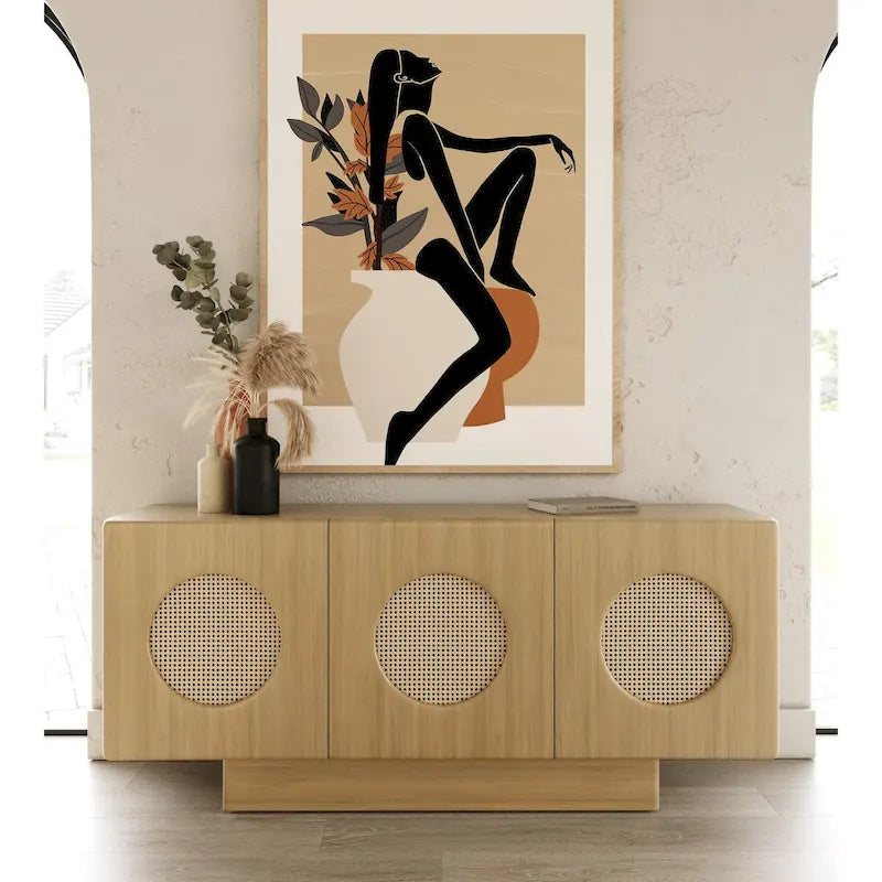 Buffet en chêne blanc moderne