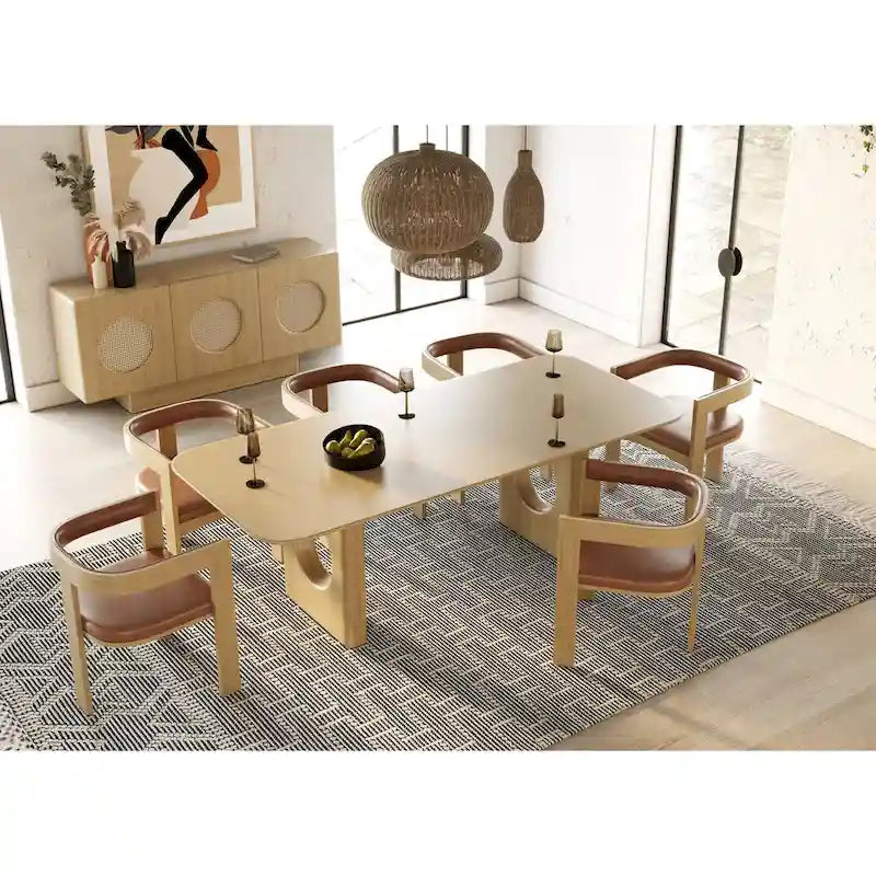 Buffet en chêne blanc moderne