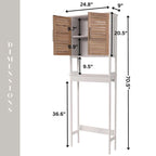 Meuble de rangement WC gain de place - 24.80L x 9l x 70.50H
