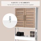 Meuble de rangement WC gain de place - 24.80L x 9l x 70.50H