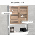 Meuble de rangement WC gain de place - 24.80L x 9l x 70.50H