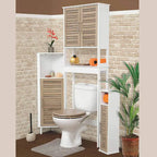 Meuble de rangement WC gain de place - 24.80L x 9l x 70.50H