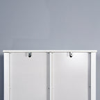 Meuble de Rangement de Salle de Bain Suspendu au-dessus des Toilettes avec Étagères Réglables et Porte Coulissante (Style Grange)