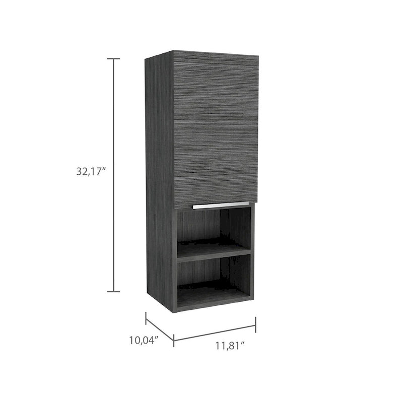 Armoire à pharmacie, Salle de bain, Finition chêne fumé, Haute qualité et durable