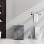 Meuble-lavabo de salle de bain à deux portes