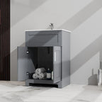 Meuble-lavabo de salle de bain à deux portes