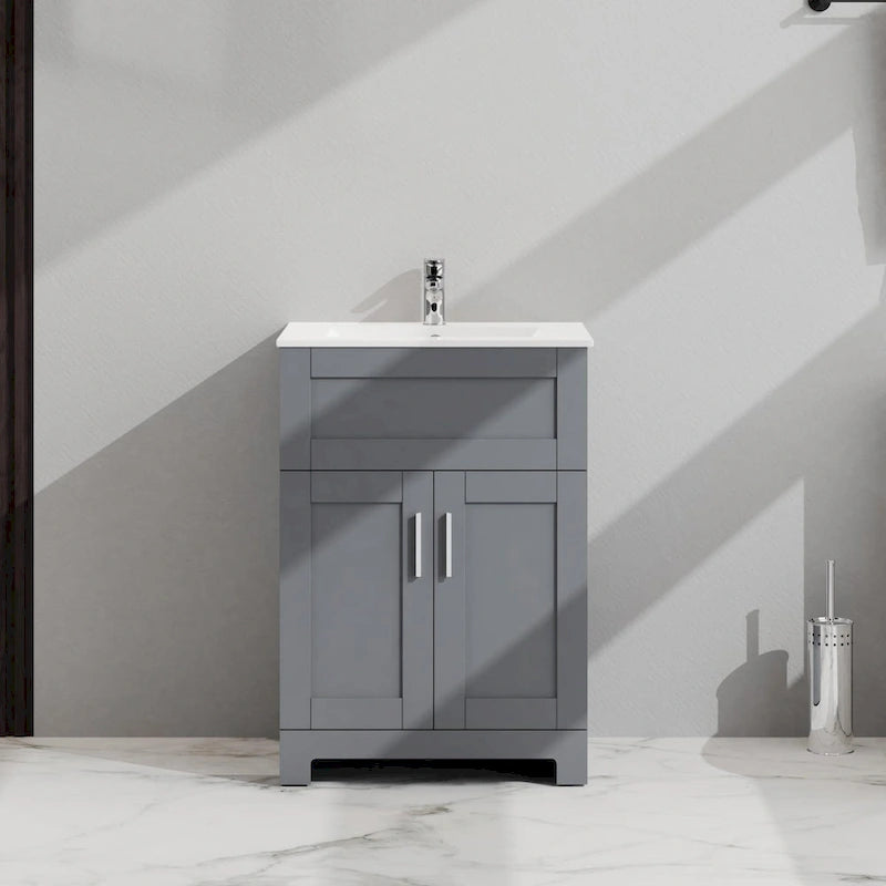 Meuble-lavabo de salle de bain à deux portes