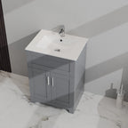 Meuble-lavabo de salle de bain à deux portes