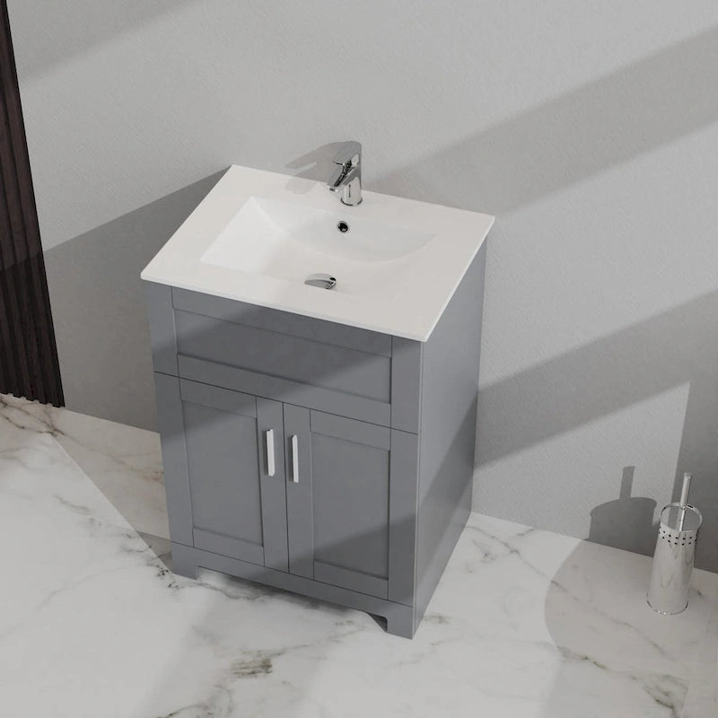 Meuble-lavabo de salle de bain à deux portes