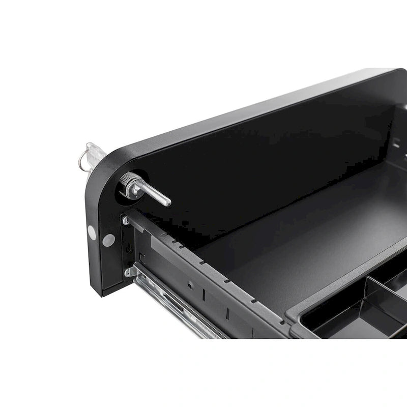 Classeur Mobile à 3 Tiroirs,Armoire Polyvalente,Conception à 5 Roues Anti-Basculement Acier Laminé à Froid Étanche à l'Humidité Noir