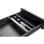 Classeur Mobile à 3 Tiroirs,Armoire Polyvalente,Conception à 5 Roues Anti-Basculement Acier Laminé à Froid Étanche à l'Humidité Noir